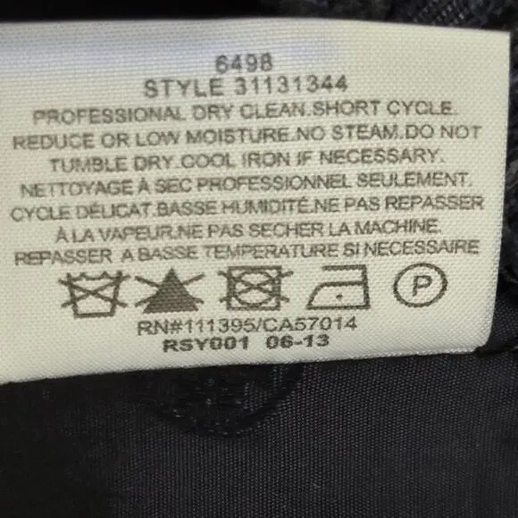 Tory Burch Womens Drew Glazed Navy Blue Tweed Pencil Skirt SZ 8 Professional - Picture 10 of 10